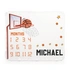 Basketball Design Milestone Baby Photo Blanket