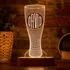 Beer Cup Decorative LED Lamp - Custom Monogram Design
