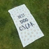 Personalised Dog Towel with Custom Name Design