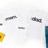 Family Matching T-Shirt Set for Mum, Dad & Baby