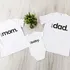 Family Matching T-Shirt Set for Mum, Dad & Baby