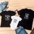 Bird Design Parent T-Shirt Baby Bodysuit 3-Piece Family Set