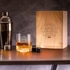 Birthday Gifts Chicago Crystal Whiskey Glasses Set in Wooden Box