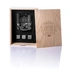 Birthday Gifts Chicago Crystal Whiskey Glasses Set in Wooden Box