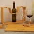 Personalised Wooden Wine Rack with Glasses and Candle Set