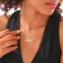Bold Font Silver Name Necklace