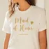 Bride & Bridesmaid Personalized 3 Piece Matching T-Shirts Set