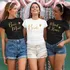Bride & Bridesmaid Personalized 3 Piece Matching T-Shirts Set