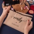Bridesmaid Designed Personalized Beige Canvas Makeup Bag