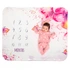 Butterfly Design Baby Monthly Photo Blanket
