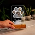 Cat Dog Paw Design LED Lamp