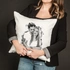 Charcoal Design Photo Printed Pillow