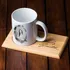 Charcoal Drawing Design Personalized Mug and Tray Set