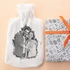 Charcoal Drawing Design Photo Printed Hot Water Bottle