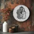 Personalised Charcoal Sketch Photo Wall Clock