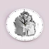 Personalised Charcoal Sketch Photo Wall Clock