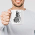 Charocoal Effect Personalized Photo Printed Porcelain Mug