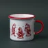 Christmas Elf Enamel Mug for New Year Cheer