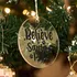 Christmas Gift I Believe in Santa Paws Pine Tree Ornament