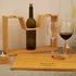 Personalised Reindeer Antler Wine Rack with Glasses & Candle Set