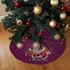 Christmas Tree Skirt with Special Message and Santa Claus Design