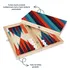 Colorful Striped Handmade Modern Backgammon Set