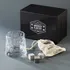 Crystal Patterned Whiskey Glass Set in Special Box
