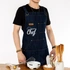 Custom Chef Apron with Leather Accents for Men and Women