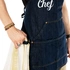Custom Chef Apron with Leather Accents for Men and Women