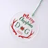 Custom Christmas Ornament with Merry Lettering
