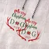 Custom Christmas Ornament with Merry Lettering