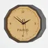 Personalised City Engraved Wooden Wall Clock for Home Decor