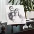 Custom Couples' Pencil Sketch Effect Canvas Art