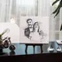Custom Couples' Pencil Sketch Effect Canvas Art