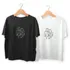 Custom Dad and Child Line Art Photo Matching T Shirts