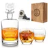 Custom Engraved Whiskey Decanter Set with Wooden Box