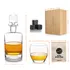Custom Engraved Whiskey Decanter Set with Wooden Box