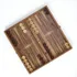 Custom Initial Date Walnut Backgammon Set with Minimalist Design
