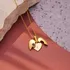 Custom Initial Heart Shaped Pop-Up Gold Plated Necklace