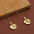 Custom Initial Heart Shaped Pop-Up Gold Plated Necklace