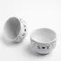 Personalised Initials Ceramic Bowls with Heart Design Set