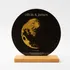Custom Moon Phase Plaque with Wood Stand for Couples
