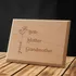 Custom Name Engraved Grandma Wooden Frame for Mother's Day