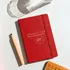 Custom Name Printed Red Lined Notebook