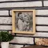 Custom Pencil Sketch Photo on Wood for Dad
