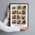 Custom Pet Photo Collage Frame for Pet Lovers