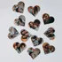 Custom Photo Heart Magnets Set of 12