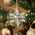Custom Snowflake Christmas Tree Ornament