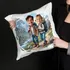 Custom Travel Couple Cartoon Pillow Gift