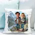Custom Travel Couple Cartoon Pillow Gift